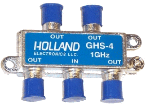 Holland GHS-4 4 Way Passive Splitter